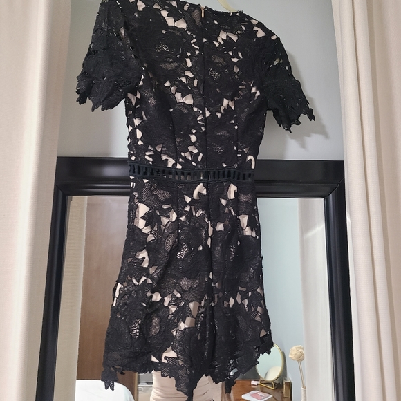 Black Lace Romper - Picture 3 of 3